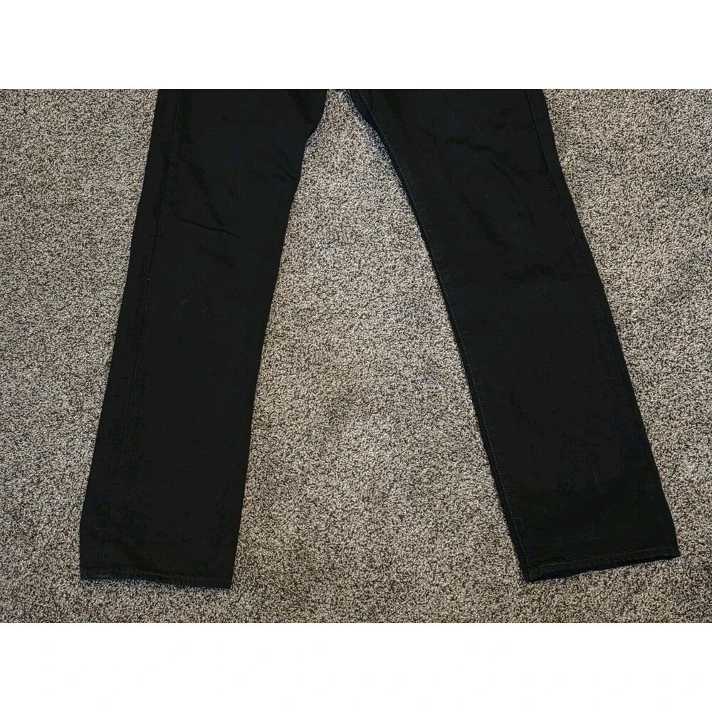 Levis 501 Jeans Mens 34x34 Black Straight Leg Button Fly Denim Grunge Classic